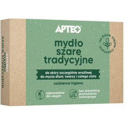 Apteo Szare mydło tradycyjne, 100 g