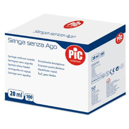 PIC Strzykawka 20 ml Luer, 100 szt.