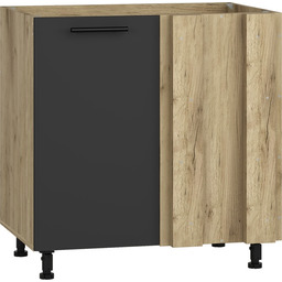 Szafka zlewozmywakowa antracyt mat 80 cm Vento