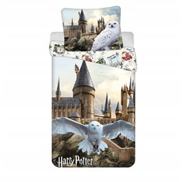 Pościel 140x200 Harry Potter Sowa Hedwiga Hogwart 100%