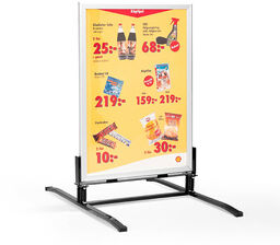 Stojak reklamowy, 700x1000 mm, szary