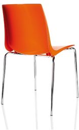Krzesło Ari - plastikowe na metalowych nóżkach, kolorowe,