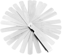 Szczelinomierz 26 listków (0.04 - 0.63 mm) 65MN/stal