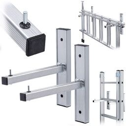 Uchwyt aluminiowy Sepino do przechowywania drabiny