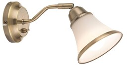 Lindby - Marita Lampa Ścienna White/Antique Brass
