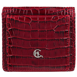 Portfel damski Canaletto ze skóry z wzorem krokodyla