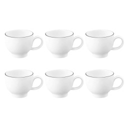 Seltmann Lido Black Lino 90ml Zestaw filiżanek