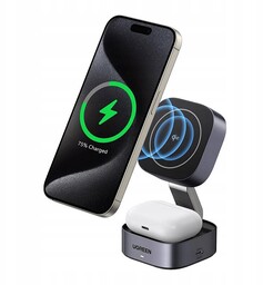 Ugreen Ładowarka Indukcyjna 2W1 Qi2 Usb-c Na Telefon