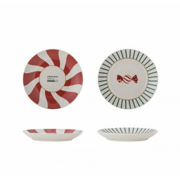 Bloomingville CHRISTMAS YULE Świąteczne Talerzyki do Przekąsek 12,5