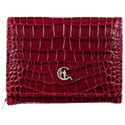 Mały portfel damski Canaletto ze skóry tłoczonej