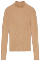 Cropp - Beżowy sweter z półgolfem - Beżowy