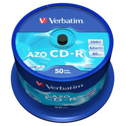 VERBATIM Płyta Azo CD-R, 700 MB, 52x (50