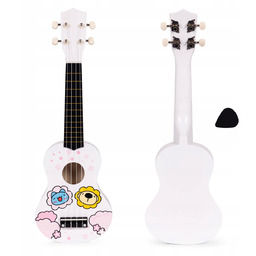 Gitara ukulele dla dzieci drewniana 4 struny nylonowe