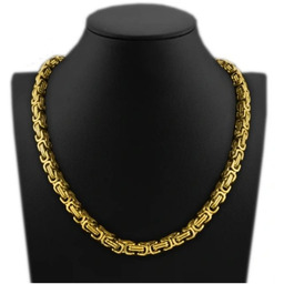 Łańcuch męski Złoty Splot Królewski Bizantyjski 5 mm