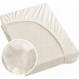 Prześcieradło satynowe 100% bawełna z gumką Eurofirany NOVA3