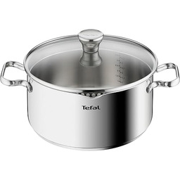 TEFAL A70546 Duetto Garnek, 24 cm, stal nierdzewna,