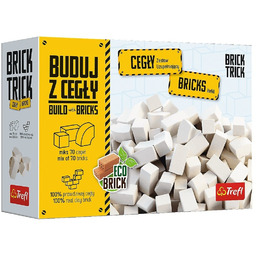 Brick Trick cegły zamkowe białe 70 sztuk