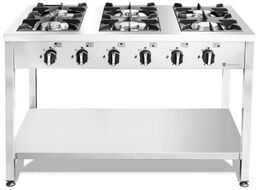 KUCHNIA GAZOWA 6-PALNIKOWA 42kW WOLNOSTOJĄCA RESTO QUALITY RQ403575