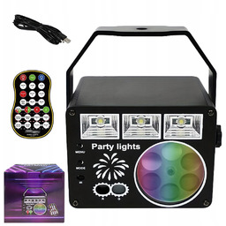 Kula Disco Projektor Dyskotekowy Led Rgb Reflektor