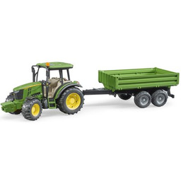 BRUDER Traktor Profi John Deere 5115M z przyczepą