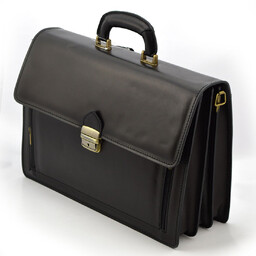 Duża męska teczka aktówka skórzana Vera Pelle