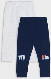 Sinsay - Legginsy 2 pack - Granatowy