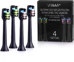 VITAMMY SYMPHONY KOŃCÓWKI 4 SZT. BLACK Do szczoteczki