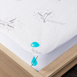 4Home Lavender Wodoodporny ochraniacz na materac z lamówką,