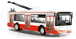 Trolejbus Rappa z dźwiękiem i światłem, 28 cm