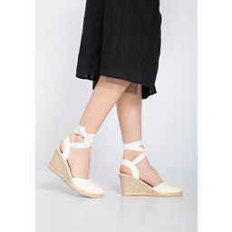 Damskie espadryle z wycięciem wiązane 37