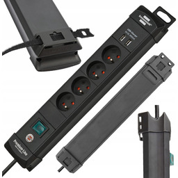 Listwa zasilająca przedłużacz 4 gniazda Usb włącznik Brennestuhl