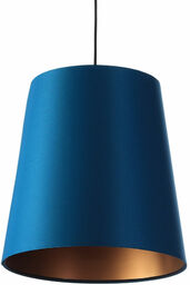 Lumes Granatowo-miedziana lampa wisząca glamour - S402-Arva