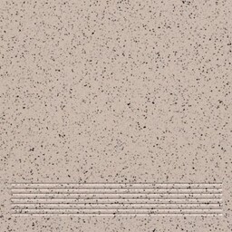 Gres techniczny stopnica MONT BLANC beige-black mat 30x30
