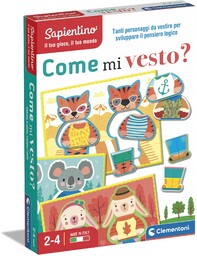 Clementoni - Sapientino-Jak Ubrać-Gra Edukacyjna 2 Lata, Flashcards,