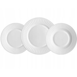 Komplet Obiadowy Zestaw Talerzy Roma Florina Serwis 18