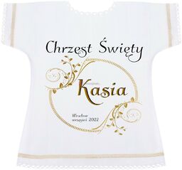 Szatka na chrzest z motywem RETRO - Pamiątka
