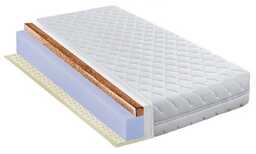Materac piankowy 120x200 twardy z lateksem i kokosem