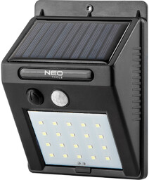 Lampa solarna ścienna 20 SMD LED 250 lm
