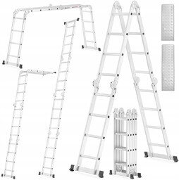 Drabina aluminiowa przegubowa składana wielofunkcyjna 4x4 Higher podest