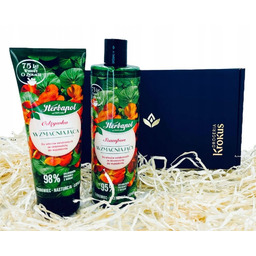 Zestaw Prezentowy Herbapol Wzmacniający włosy szampon odżywka chinowiec