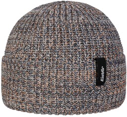 Czapka z Mankietem Swell Merino by Eisbär, niebiesko-pomarańczowy,