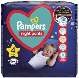 Pampers Night Pants 4 9-15kg, 25szt.
