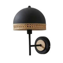 Lindby - Lonnaris Lampa Ścienna Black/Nature