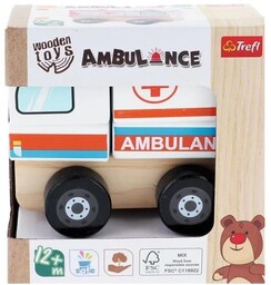 Trefl, Zabawka drewniana, Ambulance, 61768