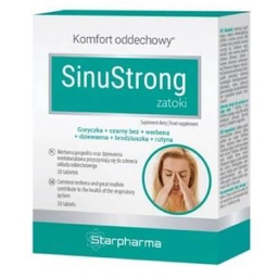 SinuStrong Zatoki, 30 tabletek -> Odbiór w Żabce!