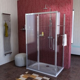 LUCIS LINE kabina prysznicowa trójścienna 1000x700x700mm wariant L/P