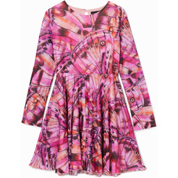 Krótka sukienka z motylimi skrzydłami