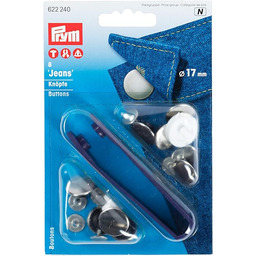 Prym Jeans Smooth Cap Guziki 8, Rozmiar 17