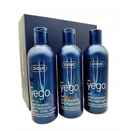 Zestaw Prezentowy Ziaja Yego żele pod prysznic Sport