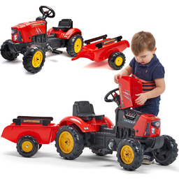 FALK Traktor na Pedały Supercharger z Przyczepą